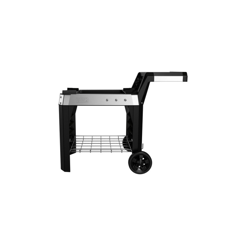 Weber Rollwagen 6539 für Pulse 1000 / 2000, Grillwagen(schwarz/silber)