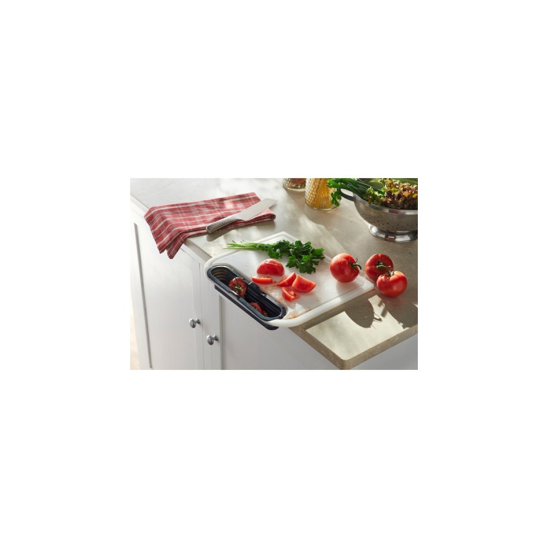 Weber Schneidebrett mit Auffangbehälter(grau/schwarz)