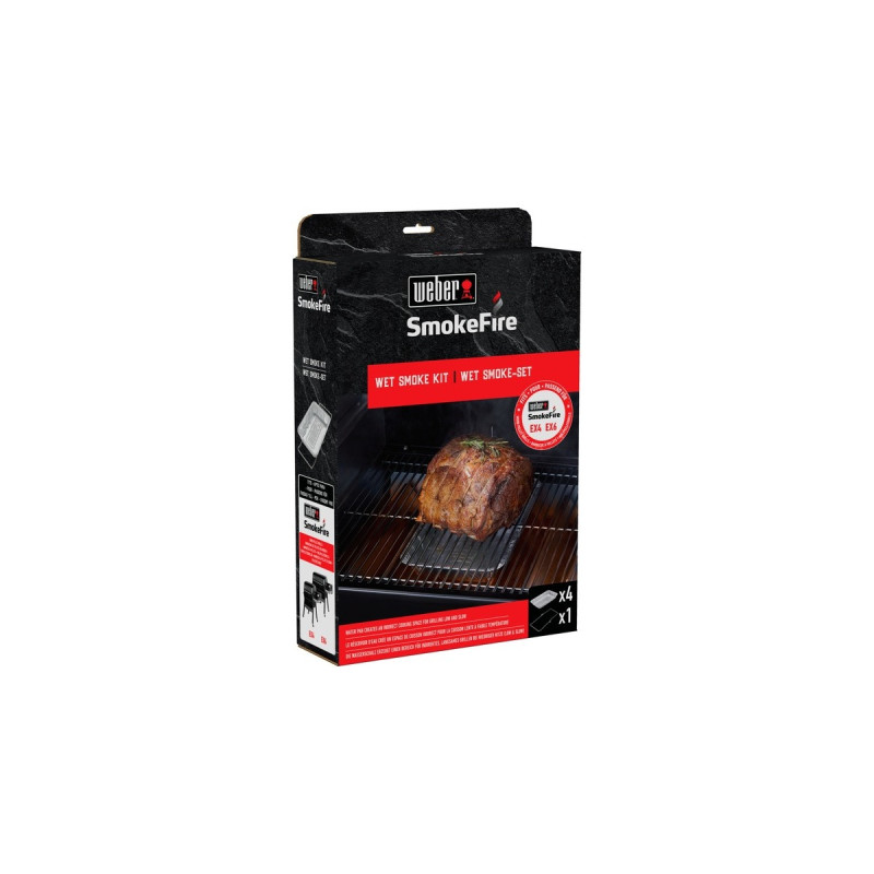 Weber Wet-Smoke-Kit, Tropfschale(für Holzpelletgrills SmokeFire EX4 und EX6)