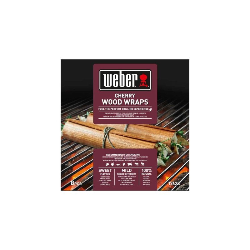 Weber Wood Wraps - Kirschholz 17628, Aroma-Holz(8 Stück)