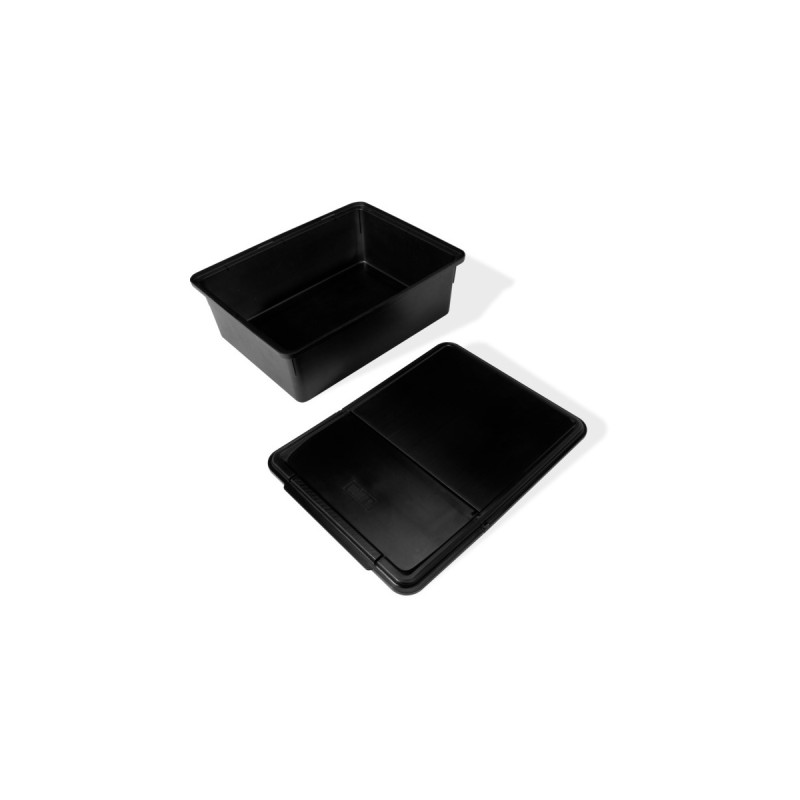 Weber Works Aufbewahrungsbehälter, einsetzbar in Seitentisch(schwarz, für SLATE GPD Premium Plancha)