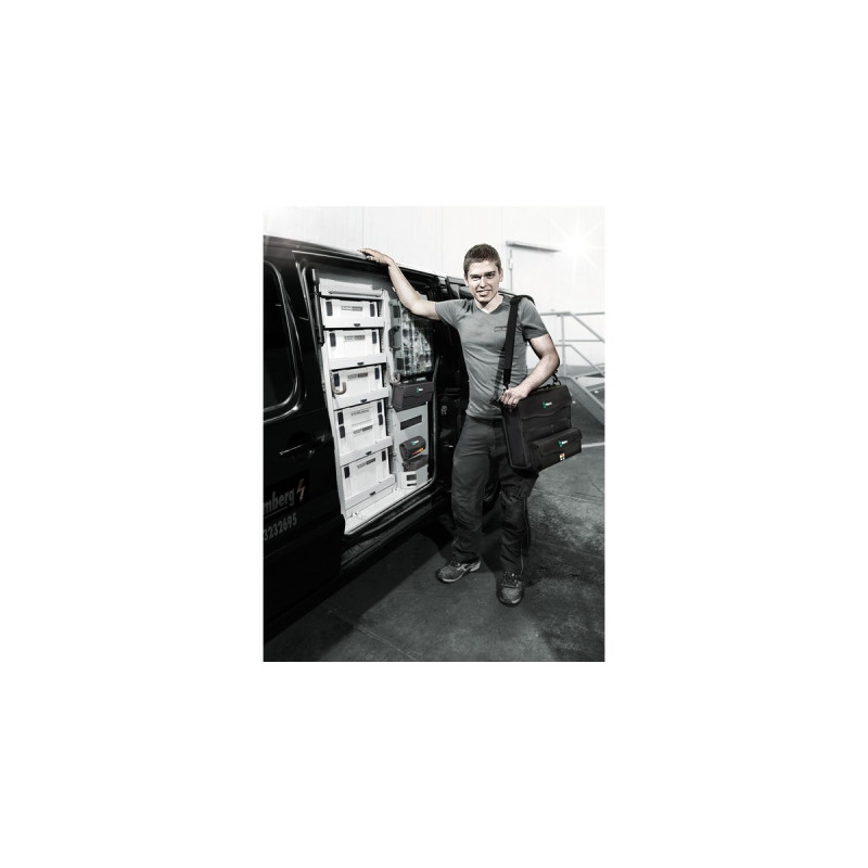 Wera 2go 2 Werkzeug-Container, Tasche(schwarz, mit Tragegriff und Schultergurt)