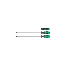 Wera 335/350/355/3 Schraubendrehersatz Kraftform Plus, lang(schwarz/grün, Kraftform Plus, Lasertip)