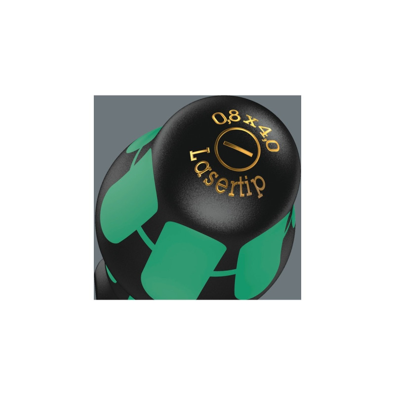 Wera 335/350/355/4 Schraubendrehersatz Kraftform Plus, lang(schwarz/grün, Kraftform Plus, Lasertip)