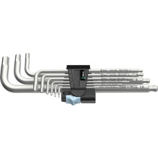 Wera 3950/9 Hex-Plus Stainless 1 Winkelschlüsselsatz, 9-teilig, Schraubendreher(edelstahl, Edelstahl, mit Halteclip)