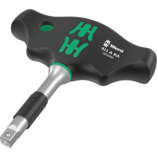 Wera 411 A RA Quergriff-Adapterschraubendreher mit Ratschenfunktion(schwarz/grün, 1/4" mit Kugelsicherung)