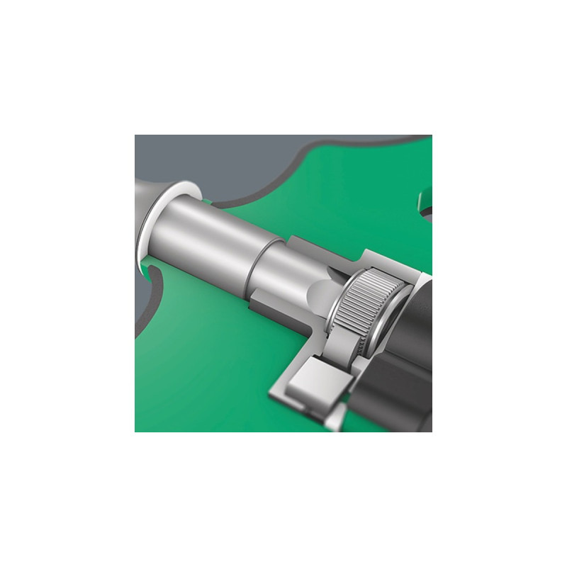 Wera 411 A RA Quergriff-Adapterschraubendreher mit Ratschenfunktion(schwarz/grün, 1/4