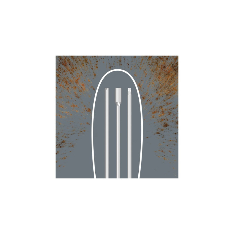 Wera 454/10 HF Set Imperial 2 Quergriff-Schraubendreher + Rack, 10-teilig(schwarz/grün, zöllig, mit Haltefunktion)