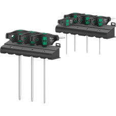 Wera 467/7 TORX HF Set 1 Quergriff-Schraubendreher + Rack, 7-teilig(schwarz/grün, mit Haltefunktion)