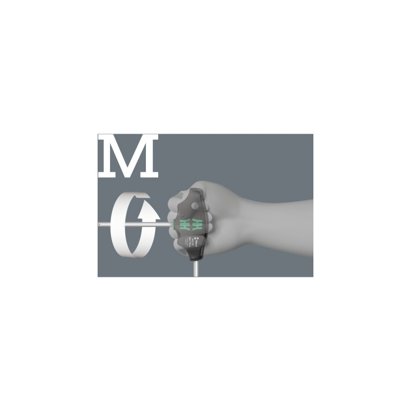 Wera 467/7 TORX HF Set 2 Quergriff-Schraubendreher + Rack, 7-teilig(schwarz/grün, mit Haltefunktion)