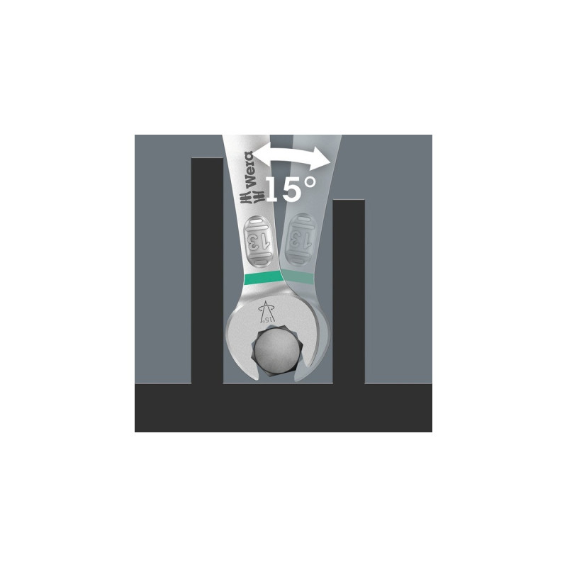 Wera 6003 Joker 15 Set 1, 15‑teilig, Schraubenschlüssel(Ringmaulschlüssel-Satz)