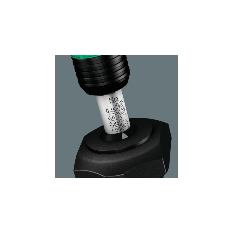 Wera 7440/41 Kraftform Drehmomentschraubendreher-Satz 0,3-3,0Nm(schwarz/grün, 26-teilig, mit Rapidaptor Schnellwechselfutter)
