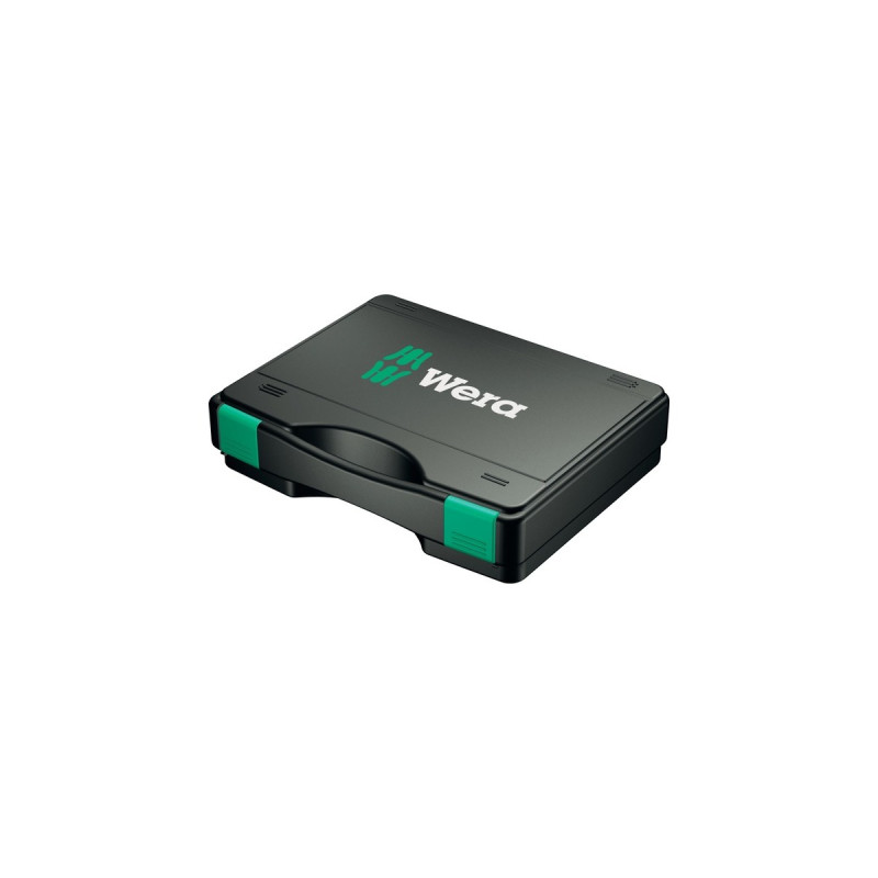 Wera 7443/12 Montageset für Reifendruckkontrollsysteme, Schraubendreher(schwarz/grün, 12-teilig, mit Rapidaptor Schnellwechselfutter)