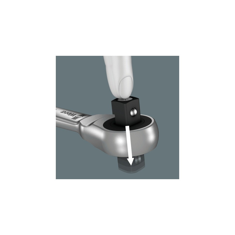 Wera 8100 SA 10 Zyklop Metal-Knarrensatz, zöllig, 1/4