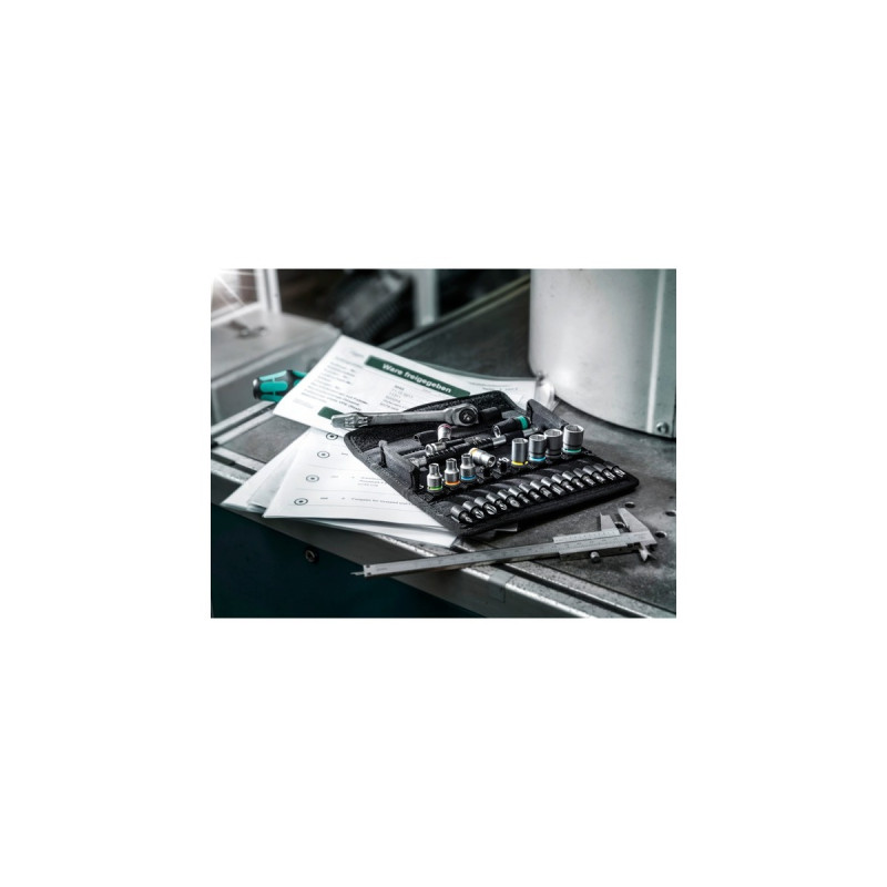 Wera 8100 SA 10 Zyklop Metal-Knarrensatz, zöllig, 1/4