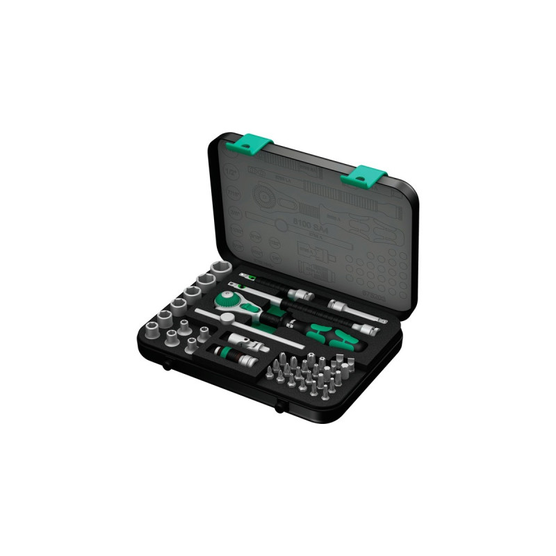 Wera 8100 SA 4 Zyklop Speed-Knarrensatz, zöllig, 1/4