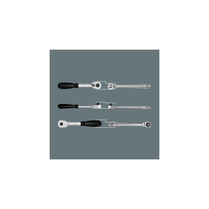 Wera 8100 SC 11 Zyklop Metal-Knarrensatz, zöllig, 1/2