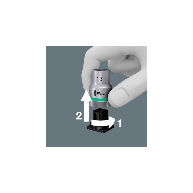 Wera 8100 SC 11 Zyklop Metal-Knarrensatz, zöllig, 1/2