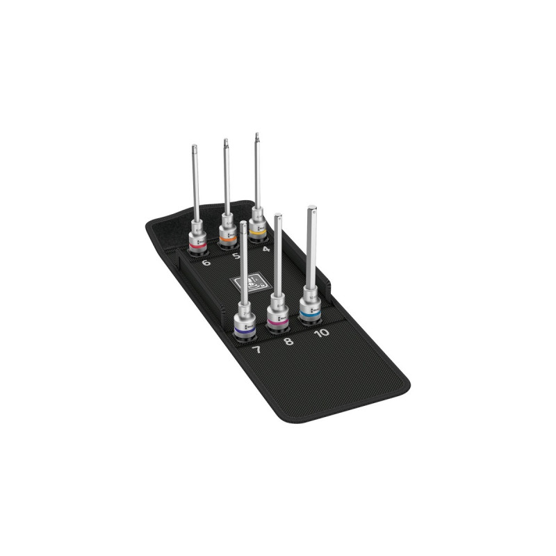 Wera 8740 C HF 2 Zyklop Bitnuss-Satz Innensechskant, Bit-Satz(6-teilig, 1/2