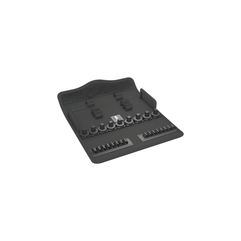 Wera 9462 Textile Box für 8003 Zyklop B 29, leer, Werkzeugbox(schwarz, für Knarren- und Steckschlüssel-Satz)