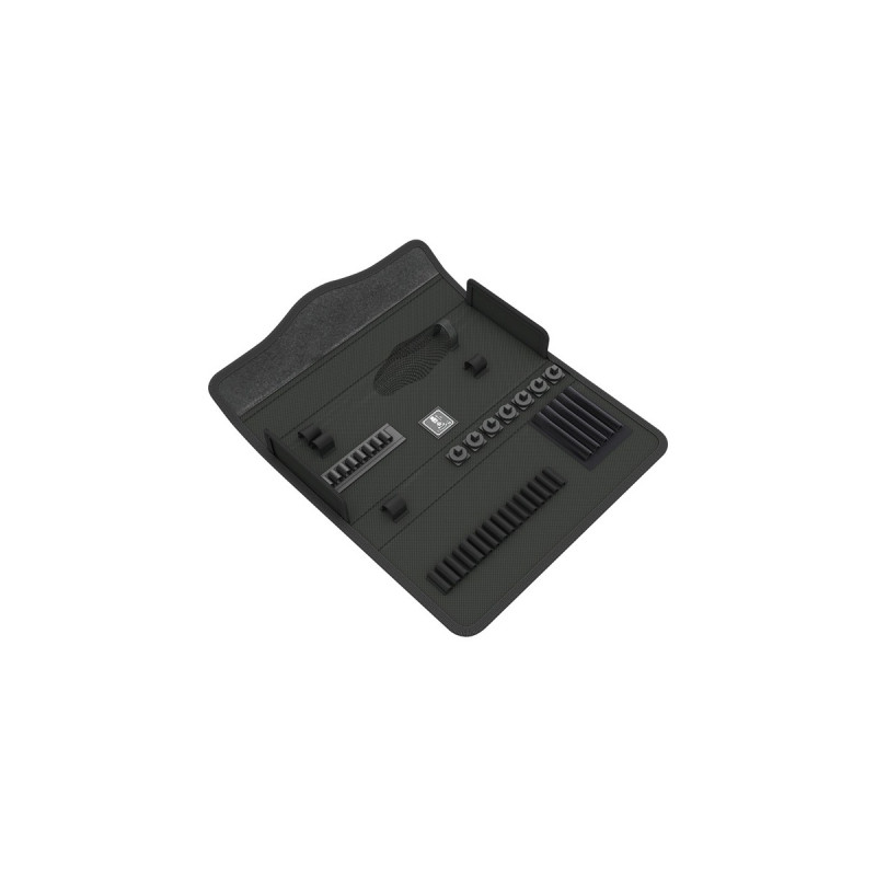 Wera 9463 Textile Box für Kraftform Kompakt H 1, leer, Werkzeugbox(schwarz, für Knarren-, Steckschlüssel- und Bit-Satz 41-teilig)