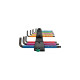 Wera 950/9 Hex-Plus Multicolour 1 Winkelschlüsselsatz, 7-teilig, Schraubendreher(mit Halteclip, BlackLaser-Oberfläche)