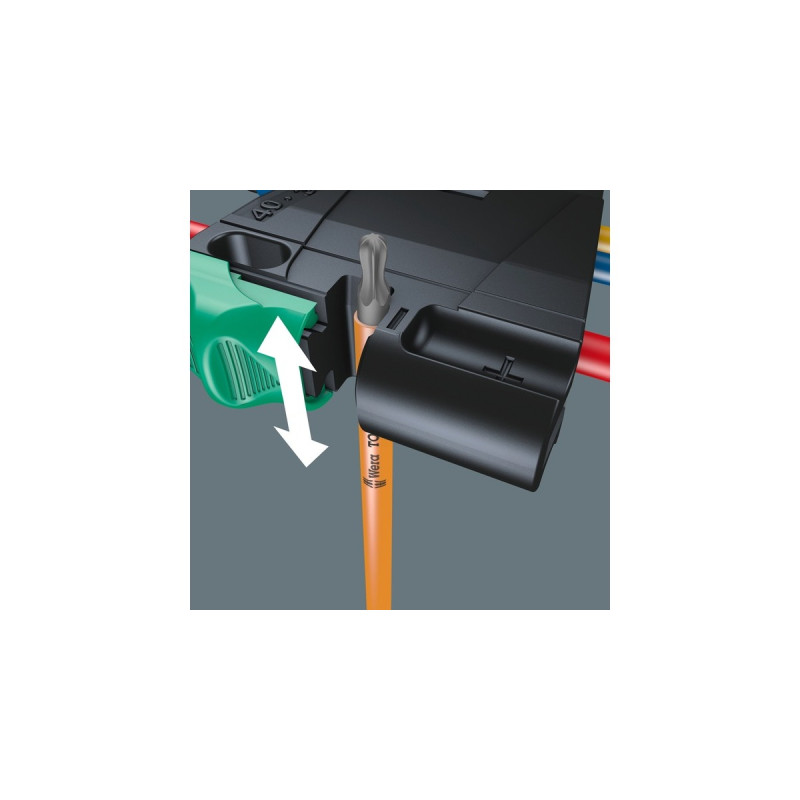 Wera 967/9 TX BO Multicolour 1 Winkelschlüsselsatz, 9-teilig, Schraubendreher(mit Halteclip, BlackLaser-Oberfläche)