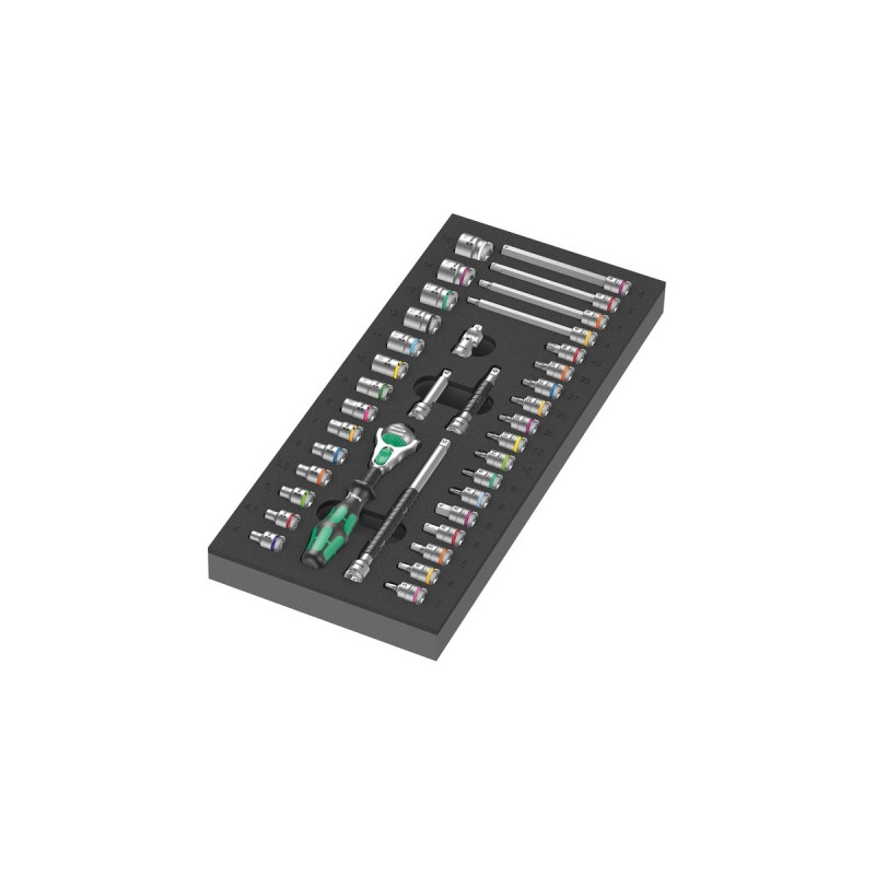 Wera 9720 Schaumstoffeinlage 8000 A Zyklop Knarre 1/4