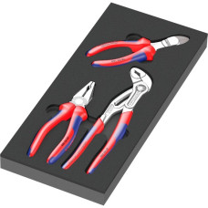 Wera 9780 Schaumstoffeinlage KNIPEX Zangen-Set 1, 3‑teilig(schwarz/grau, in Schaumstoffeinlage für Werkstattwagen)
