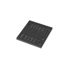 Wera 9810 Schaumstoffeinlage für Schraubendreher Set 1, leer(schwarz/grau, für Tool Rebel Werkstattwagen)