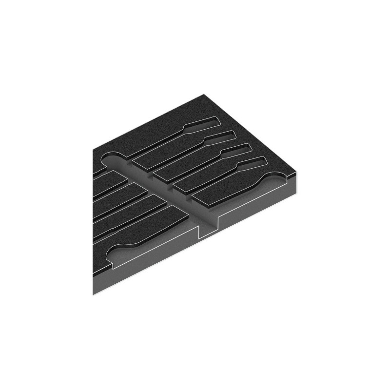 Wera 9831 Schaumstoffeinlage für 6003 Joker Set 1, leer(schwarz/grau, für Tool Rebel Werkstattwagen)