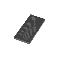 Wera 9832 Schaumstoffeinlage für 6004 Joker Set 1, leer(schwarz/grau, für Tool Rebel Werkstattwagen)