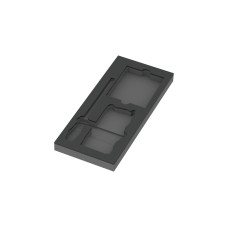 Wera 9850 Schaumstoffeinlage für Kraftform Kompakt und Tool-Check PLUS Set 1, leer(schwarz/grau, für Tool Rebel Werkstattwagen)
