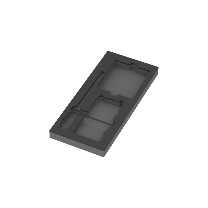 Wera 9850 Schaumstoffeinlage für Kraftform Kompakt und Tool-Check PLUS Set 1, leer(schwarz/grau, für Tool Rebel Werkstattwagen)