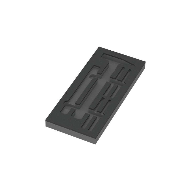 Wera 9882 Schaumstoffeinlage für Hammer Set 1, leer(schwarz/grau, für Tool Rebel Werkstattwagen)