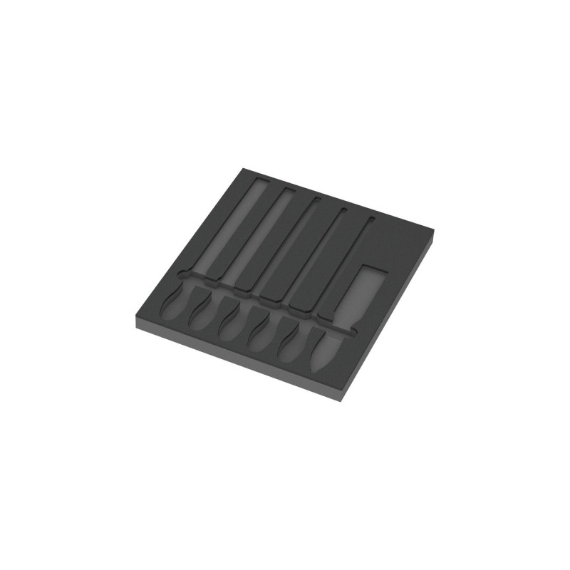 Wera 9883 Schaumstoffeinlage für PFERD Feilen Set 1, leer(schwarz/grau, für Tool Rebel Werkstattwagen)