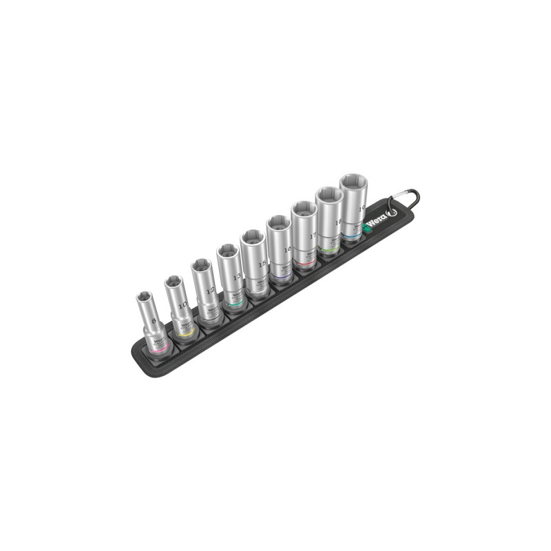 Wera Belt B Deep 1 Steckschlüsseleinsatz-Satz, 3/8