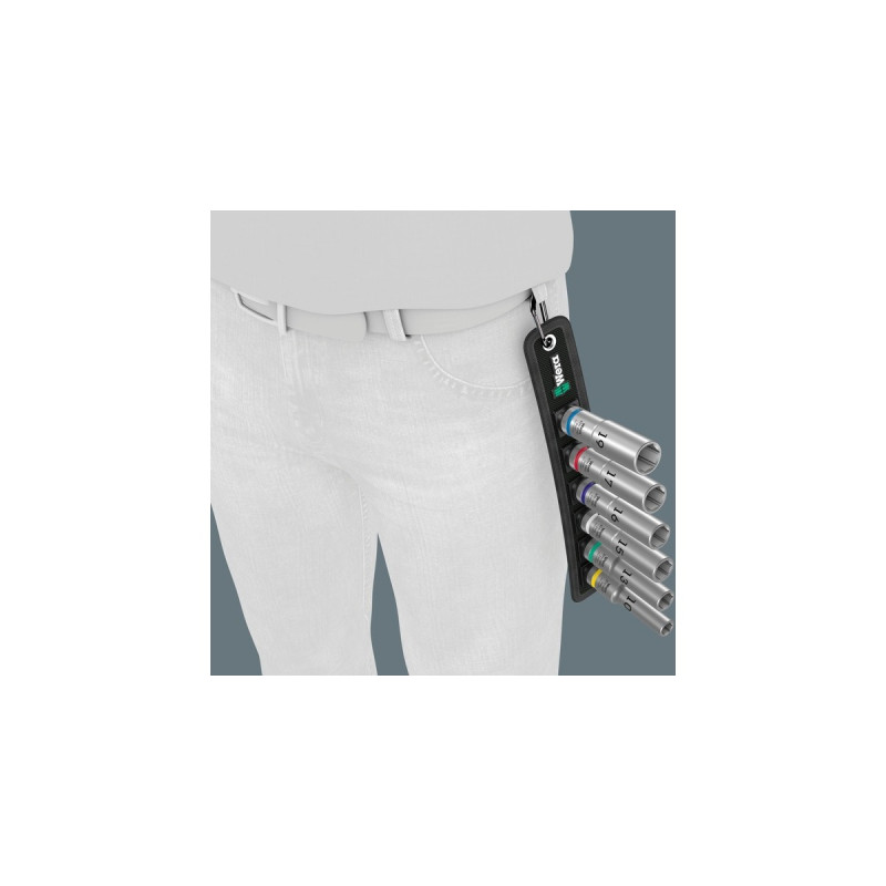 Wera Belt C Deep 1 Steckschlüsseleinsatz-Satz, 1/2