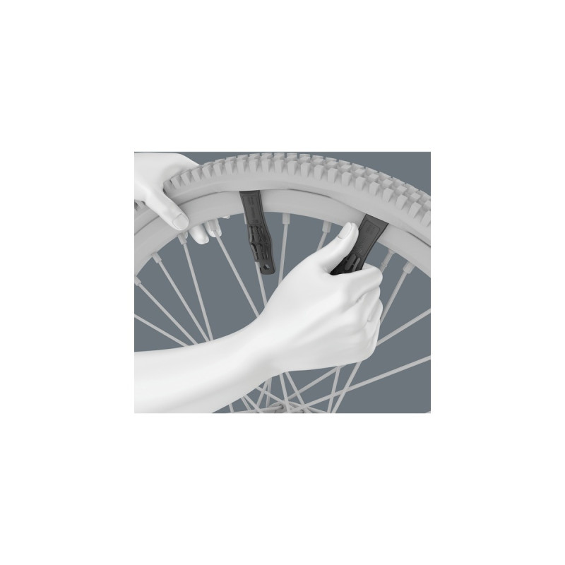 Wera Bicycle Set 15, 5-teilig, Schraubenschlüssel(schwarz, Reifenheber + Bit = Schraubwerkzeug)