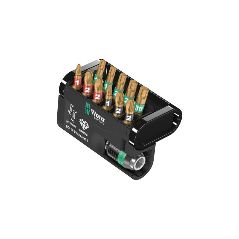 Wera Bit-Check 12 Diamond 1, 1/4
