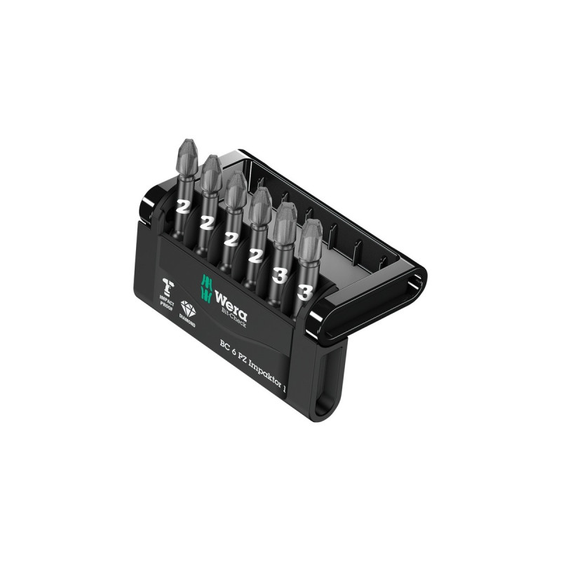 Wera Bit-Check 6 PZ Impaktor 1, 1/4
