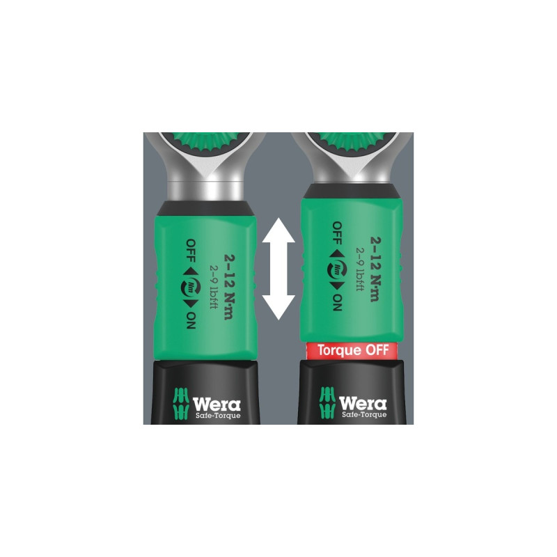 Wera Drehmomentschlüssel Safe-Torque A 1(schwarz/grün, 1/4