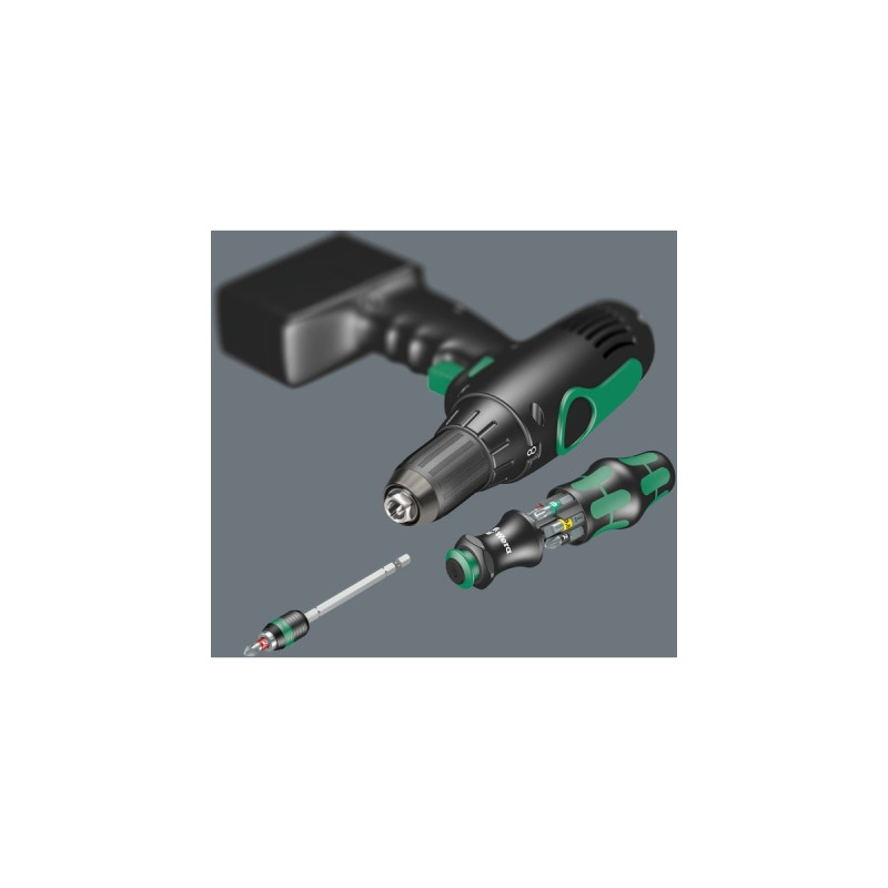 Wera Kraftform Kompakt 20 Tool Finder 1, 7-teilig, Bit-Satz(integriertes Magazin)