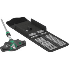 Wera Kraftform Kompakt 400 RA Imperial Set 1, mit Ratschenfunktion, Bit-Satz(schwarz/grün, 1/4", 17-teilig)
