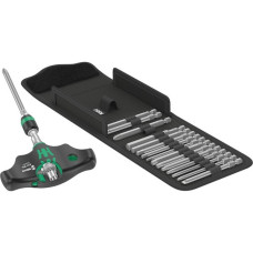 Wera Kraftform Kompakt 400 RA Set 1, mit Ratschenfunktion, Bit-Satz(schwarz/grün, 1/4", 17-teilig)