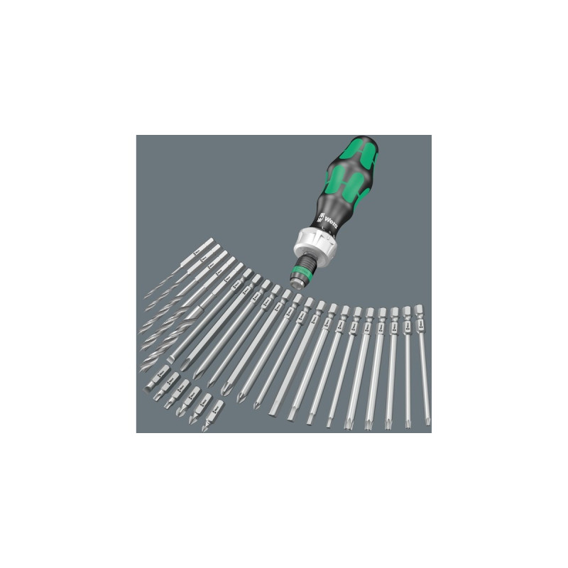 Wera Kraftform Kompakt 60 RA, Bit-Satz 1/4