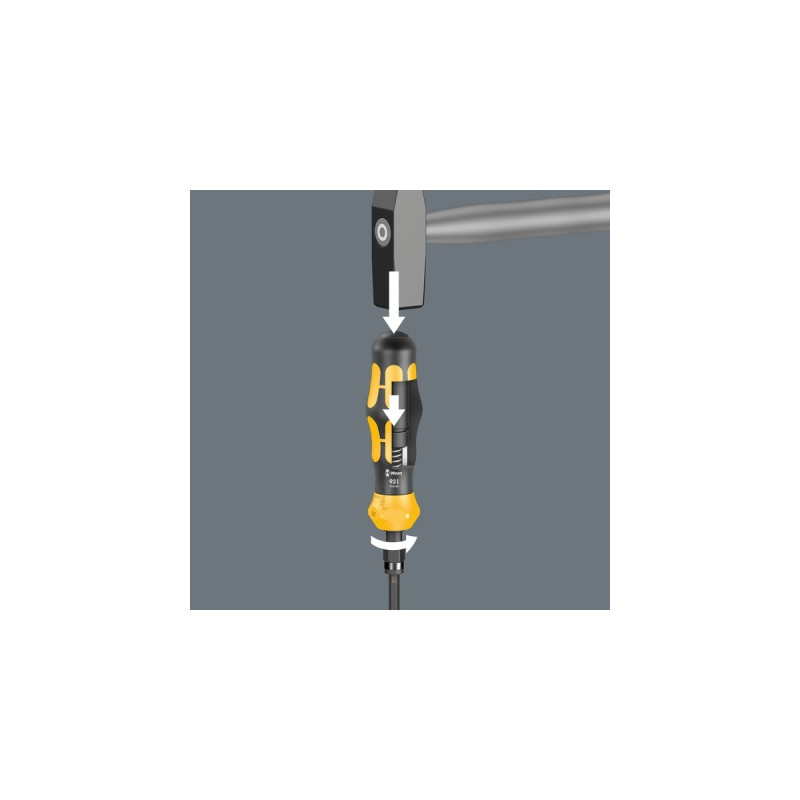 Wera Kraftform Kompakt 900 Set 1, mit Schlagschraubendreher, Bit-Satz(schwarz/gelb, 1/4