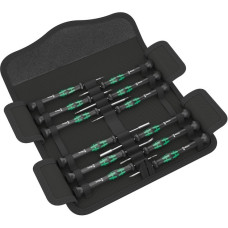 Wera Kraftform Kompakt Micro 12 ESD 1 Elektroniker-Schraubendrehersatz(schwarz/grün, 12-teilig)