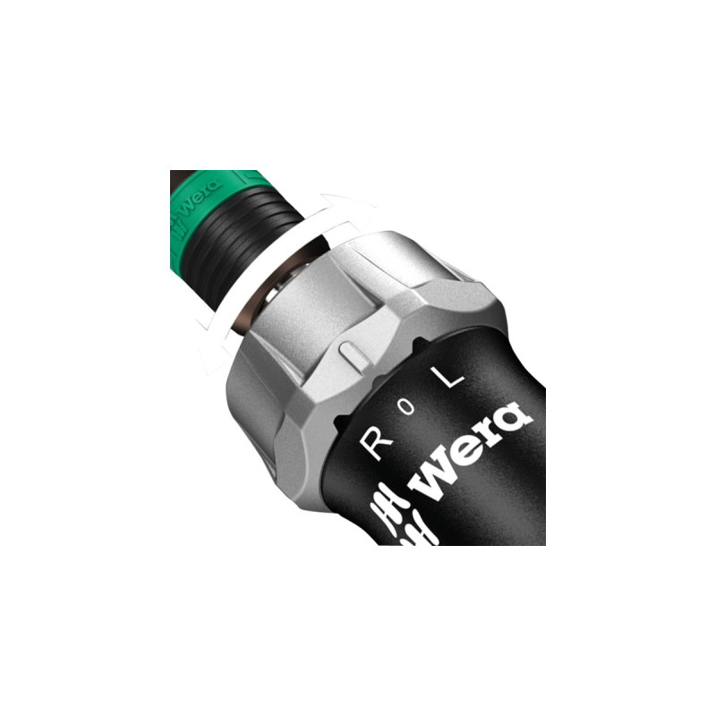 Wera Kraftform Kompakt Pistol RA 4, 13-teilig, Schraubendreher(schwarz/grün, mit Halfter zur Gürtelbefestigung)