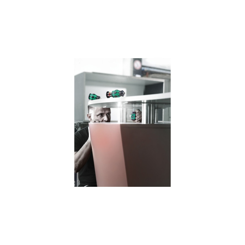 Wera Kraftform Kompakt Stubby Magazin 1 Bit-Satz(schwarz/grün, 7-teilig)